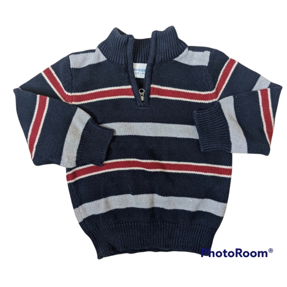 5/$25 Boys Sonoma Striped Sweater Size 2T - Picture 2 of 3